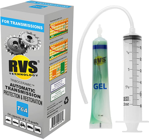 RVS Technology T6A Automatic Transmission Treatment. for transmissions with an Oil Capacity up to 6 qt. Safe for All Automatic/Dual Clutch transmissions, DSG, S-Tronic, PDK