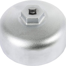 ARES 56041 – Adjustable 3-Jaw Oil Filter Wrench – 2 1/2-Inch to 4 Inch (63mm to 101mm) Capacity – Use with 3/8 or 1/2-Inch Drive Ratchets or 7/8-Inch Wrenches – Carbon Steel Construction