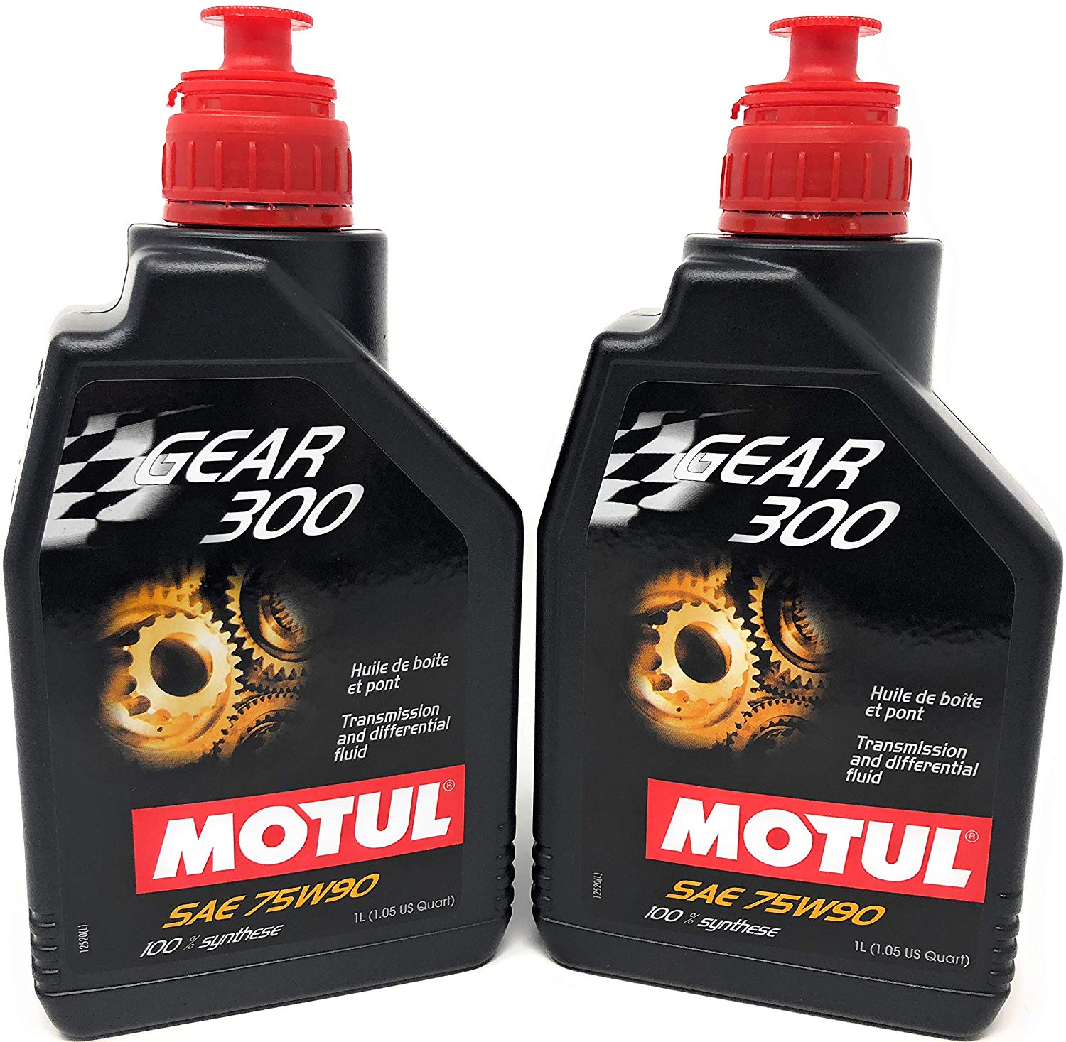 Motul Gear 300 75W90 Synthetic Transmission and Differential Fluid - Liter - 2 Pack