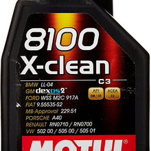 Motul (2786) 8100 X-Clean 5W-40 Synthetic Engine Oil, 1 Liter