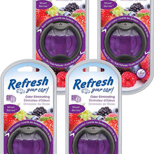 Refresh Your Car! 84015Z Scented Oil Diffuser, Mixed Berries, 4-Pack