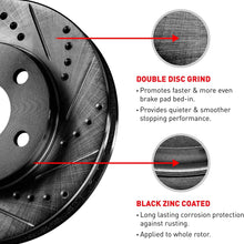For 2011-2016 Scion tC Front Rear Black D/S Brake Rotors Kit + Semi-Met Brake Pads