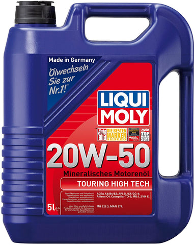 Liqui Moly (20114) 20W-50 Touring High Tech Motor Oil - 5 Liter Jug