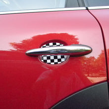 Cupeez for Cars Mini Cooper Checkered Flag Car Door Handle Scratch Guards Protectors Qty 2 Fit All