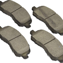 Bosch BE866H Blue Disc Brake Pad Set with Hardware for Select Chrysler, Dodge, Jeep, and Mitsubishi Cars and SUVs - FRONT