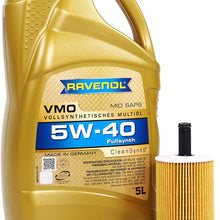 Blau J1A5004 Motor Oil Change Kit - Compatible with 2005-06 VW Jetta V w/ 4 Cylinder 1.9L TDI Diesel Engine Code BRM (PD)