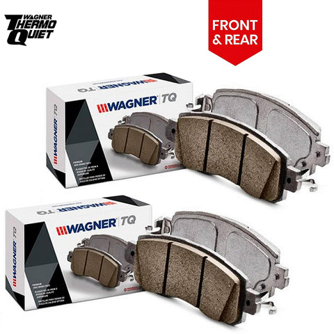 Wagner ThermoQuiet Brake Pads Front and Rear For 12-10 LEXUS TRUCK GX460, 09-03 LEXUS TRUCK GX470, 11-03 TOYOTA TRUCK 4 Runner, 12-07 TOYOTA TRUCK FJ Cruiser, 07-03 TOYOTA TRUCK Sequoia, 12-05 TOYOTA