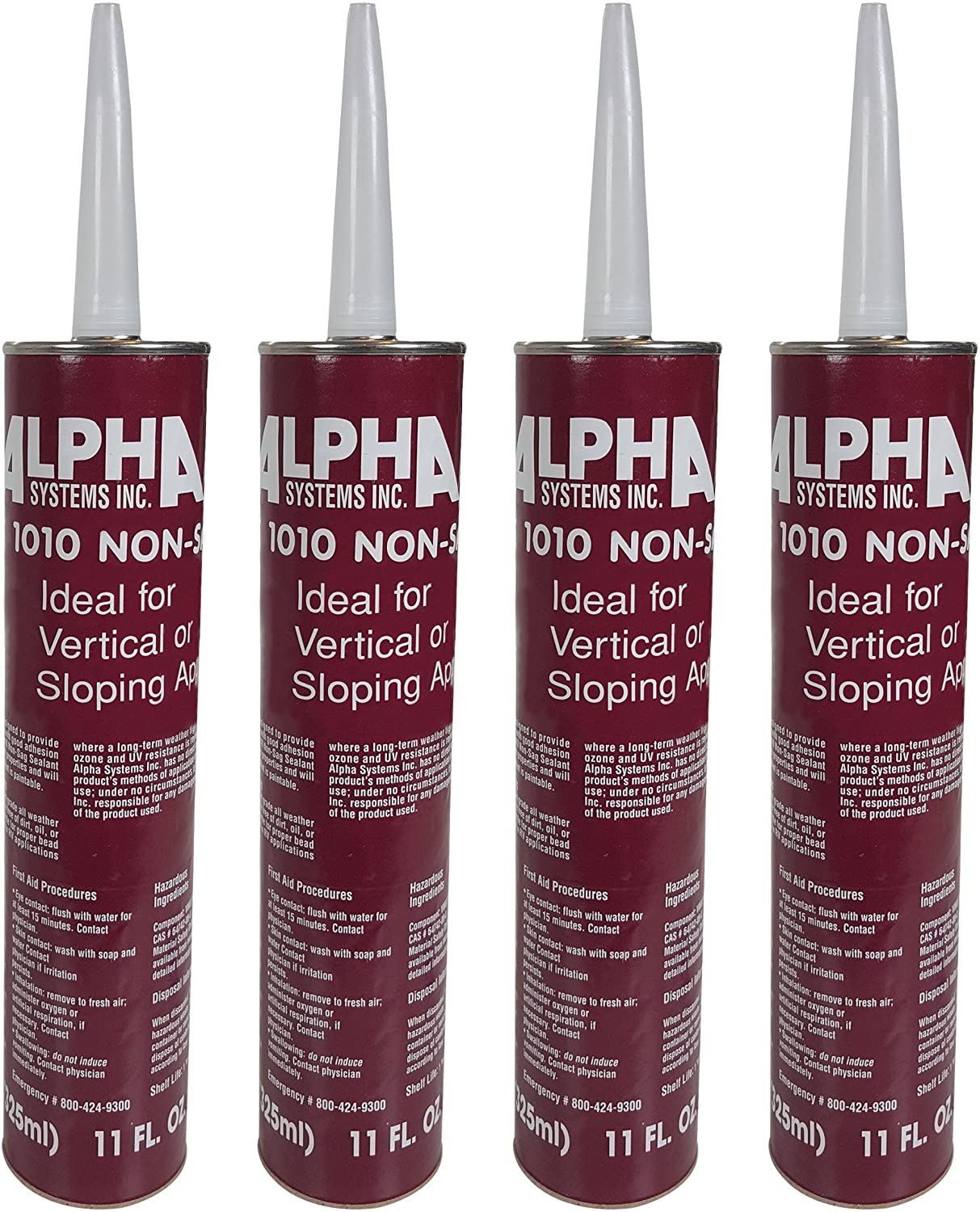 RecPro 4 Pack Alpha Systems 1010 Non-Sag RV Lap Sealant