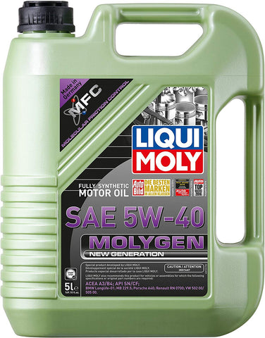 Liqui Moly 20232 Molygen New Generation 5W40 Motor Oil, 169.05 Fluid_Ounces