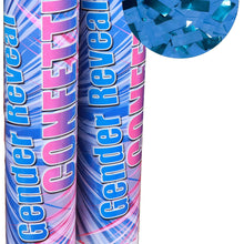 Gender Reveal Confetti Cannons 2 Blue