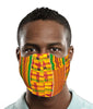 Kente African Print Adjustable, Reusable, Reversible, Face Mask Cover