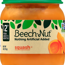 (10 Pack) Beech-Nut Stage 2, Squash Baby Food, 4 oz Jar