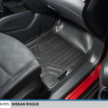 SMARTLINER Floor Mats Cargo Liner Set Black For Nissan Rogue No Hybrid 2014-2019