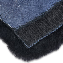 Andalus Authentic Sheepskin SeatBelt Cover, 2 Pack, Seat Belt Covers for Adults, Comfortable Driving, Genuine Natural Merino Wool (Black)