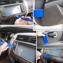 ALLDREI 12 Pcs Auto Trim Removal Tool Kit | Auto Door Panel Removal/Premium Car Trim Upholstery/Pry Tool | Strong Plastic/Leaves No Scratches | Blue/Handy Storage Wallet