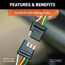 CURT 99317 Class 3 Trailer Hitch, 2-Inch Receiver, 4-Pin Wiring Harness, Select Jeep Wrangler JK