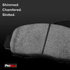 Ceramic Brake Pad Kit (57-1210) with Installation Hardware for Toyota Matrix 09-14, RAV4 06-18 / Pontiac Vibe 09-10 / Scion XB 08-15 / FRONT