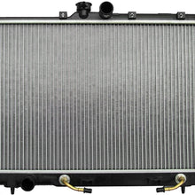 ECCPP Auto Parts Plastic Aluminum Replacement Radiator for 2004 Mitsubishi Lancer Wagon Sportback Ralliart