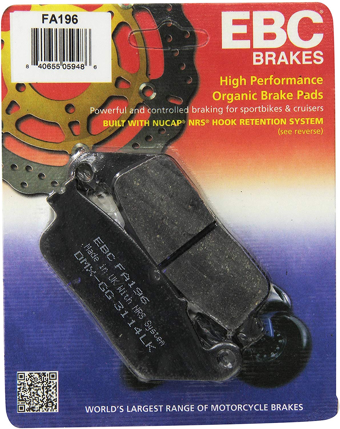 EBC Brakes FA196 Disc Brake Pad Set