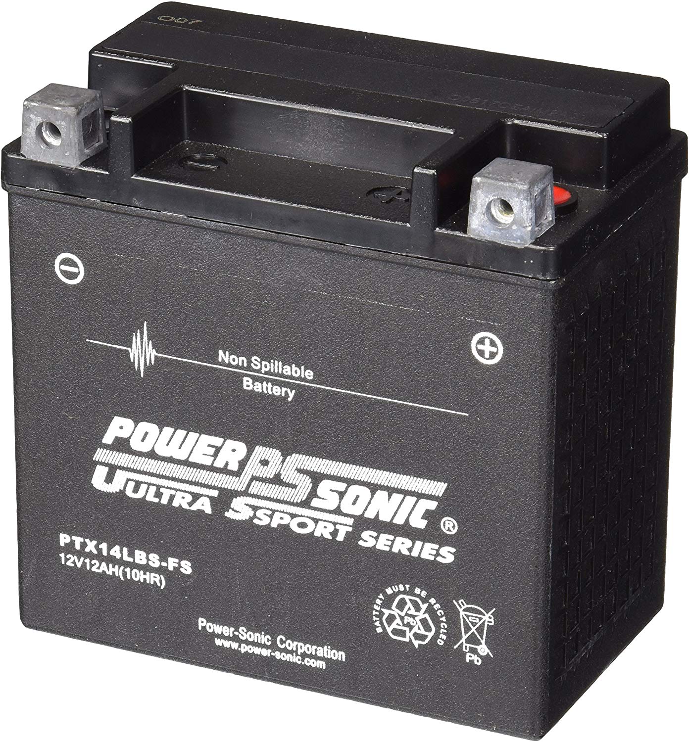 Power-Sonic (PTX14LBS-FS) Sealed Maintenance Free Powersport Battery