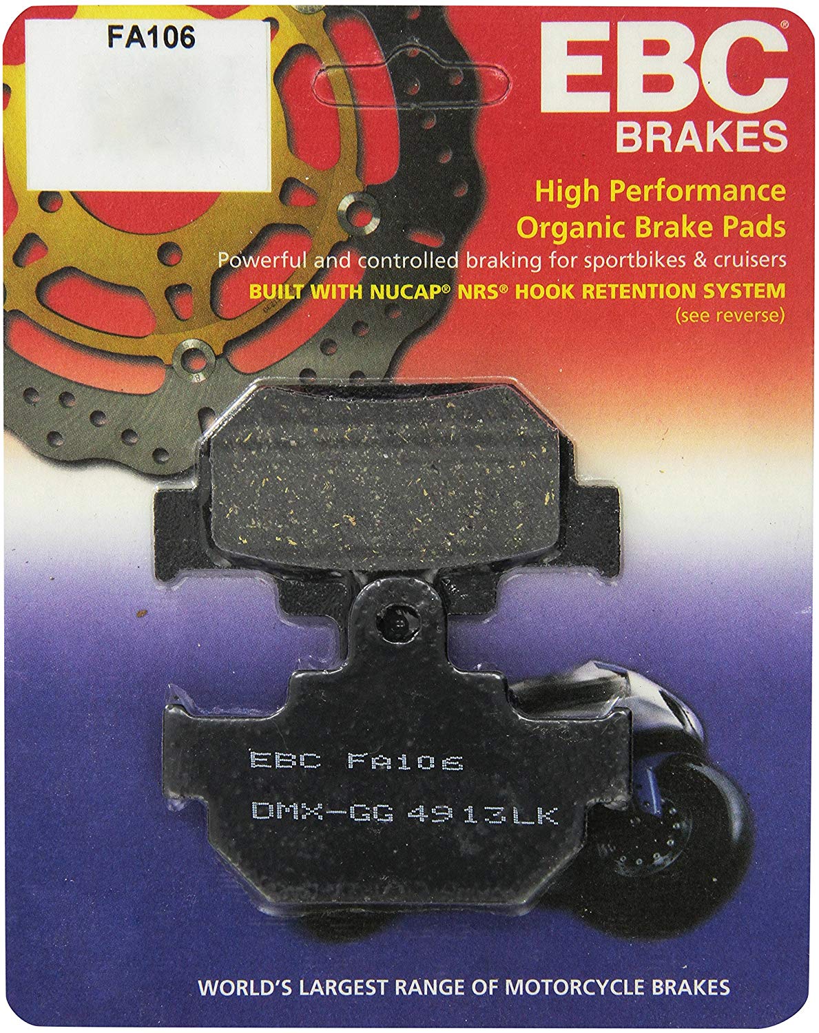 EBC Brakes FA106 Disc Brake Pad Set