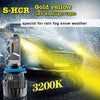 Alla Lighting S-HCR H11 LED Headlight Bulbs Conversion Kits Replacement 10000Lms Xtreme Super Bright Cars Trucks Lights H8 H9, 3000K Amber Yellow