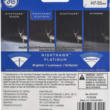 GE Lighting H7-55NHP/BP2 Nighthawk Platinum Replacement Bulb, 2-Pack