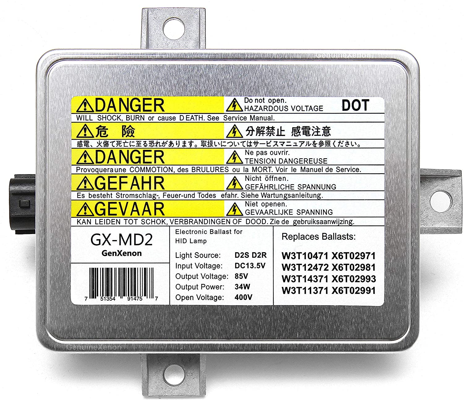 Replacement for Acura Honda Mazda Xenon HID Ballast Headlight Control Unit Assembly Module - Warranty