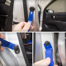 ALLDREI 12 Pcs Auto Trim Removal Tool Kit | Auto Door Panel Removal/Premium Car Trim Upholstery/Pry Tool | Strong Plastic/Leaves No Scratches | Blue/Handy Storage Wallet