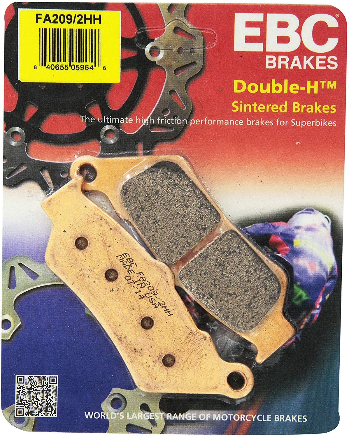 EBC Brakes FA209/2HH Disc Brake Pad Set