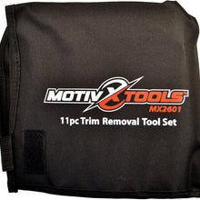 Motivx Tools 11pc Car Trim and Door Panel Removal Kit - Safely Pry Plastic Dash Pieces, Window Trim, Upholstery, Interior and Exterior Auto Parts Without Breaking Clips, Fasteners, or Scratching Paint