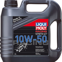 Liqui Moly 20068 Motorbike 4T Synthetic 10W-50 Race Engine Oil - 4 Liter