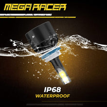 Mega Racer H11/H8/H16 Fog Light LED Headlight Bulbs, 3 Changeable Colors for Fog Light Replacement Bulb (6000K Diamond White, 3000K Golden Yellow, 4300K Warm White), 50W 8000 Lumen COB IP68, Pack of 2