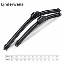 Black Universal U-Shaped Soft Frameless Rubber Wiper Blade Car Windshield Wiper Blade16 "17" 18 "19" 20 "21" 22 "24" 26 " 1pcs