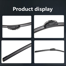 Black Universal U-Shaped Soft Frameless Rubber Wiper Blade Car Windshield Wiper Blade16 "17" 18 "19" 20 "21" 22 "24" 26 " 1pcs