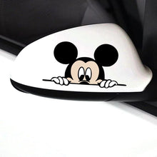 2 x Newest Mickey and Minnie Creative Auto Decal Cartoon Car Sticker Car Rear View Mirror Car Bumper Body Creative Pattern Vinyl