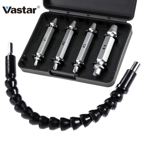 Vastar Electronics Drill Black Flexible Shaft Bits Extention Screwdriver Bit Holder Connect Link with Broken Screw Extractor