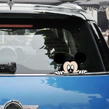 2 x Newest Mickey and Minnie Creative Auto Decal Cartoon Car Sticker Car Rear View Mirror Car Bumper Body Creative Pattern Vinyl