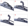 Car Windshield Wiper blades U-type Universal Soft Rubber Frameless Bracketless car wipers 14