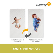 Safety 1st Grow with Me Dual Sided 2 in 1 Crib and Toddler Bed Mattress, White