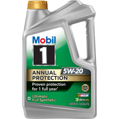 (6 Pack) Mobil 1 Annual Protection 5W20, 5 qt