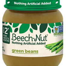 (10 Pack) Beech-Nut Stage 2, Green Beans Baby Food, 4 oz Jar