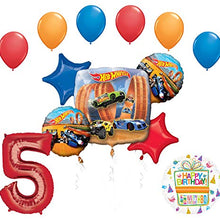 Mayflower Products Hot Wheels Party Supplies 5th Birthday Balloon Bouquet Decorations