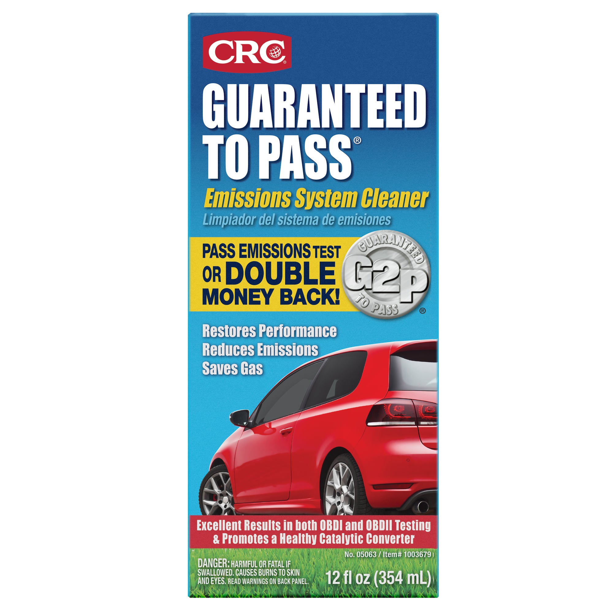 CRC Emissions Test Advance Formula Fuel System Treatment, 12 oz