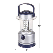 LED Lantern, Outdoor Camping Lantern Flashlight With Adjustable Brightness, Dimmer Switch And Built-In Compass By Wakeman Outdoors (Silver)