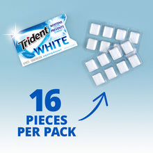 Trident White Sugar Free Gum, Peppermint Flavor, 3 Packs (48 Pieces Total)