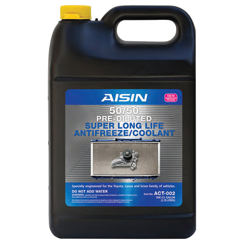 AISIN ACT002 50/50 Pre-Diluted SUPER LONG LIFE Antifreeze/Coolant