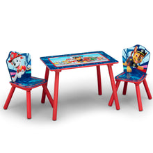 Nick Jr. PAW Patrol 4-Piece Playroom Set by Delta Children – Includes Table and 2 Chair Set and 3-Shelf Playhouse Bookcase