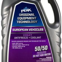 PEAK® ORIGINAL EQUIPMENT TECHNOLOGY Antifreeze + Coolant For European Vehicles - Violet