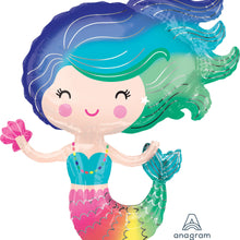 30" Colorful Mermaid Jumbo Foil Balloon